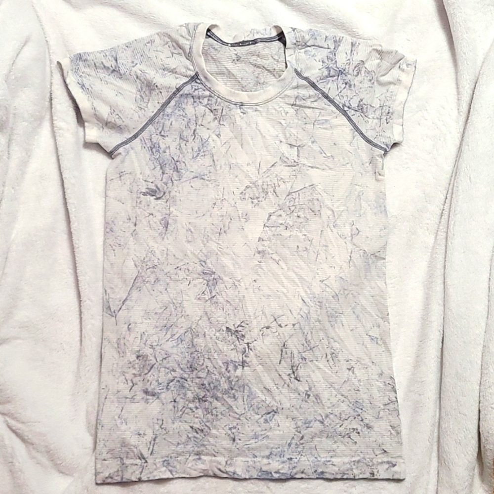 Lululemon Swiftly Tech Short Sleeve multi dye-white/grey 8